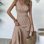 Women Beach Knit Sleeveless Long Cover Up