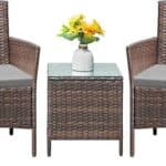 Flamaker Patio Furniture Set 3 Pieces AllWeather