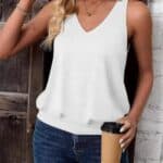 Womens Tank Tops Casual V Neck Sleeveless