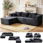 IMHome Boneless Couch L Shaped Sofa
