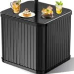 Umbrella Side Table with Umbrella Hole