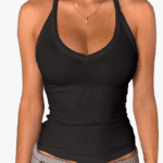 Danysu V Neck Racerback Tank Top