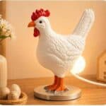 White Hen Lamp
