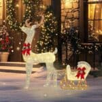 Outsunny Light Up Reindeer Christmas Decoration